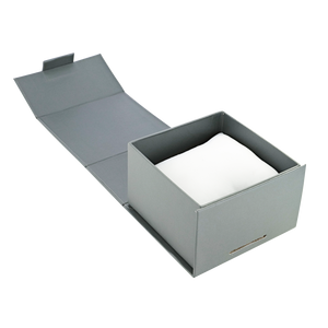 Folding recycled grey watch bangle jewellery box