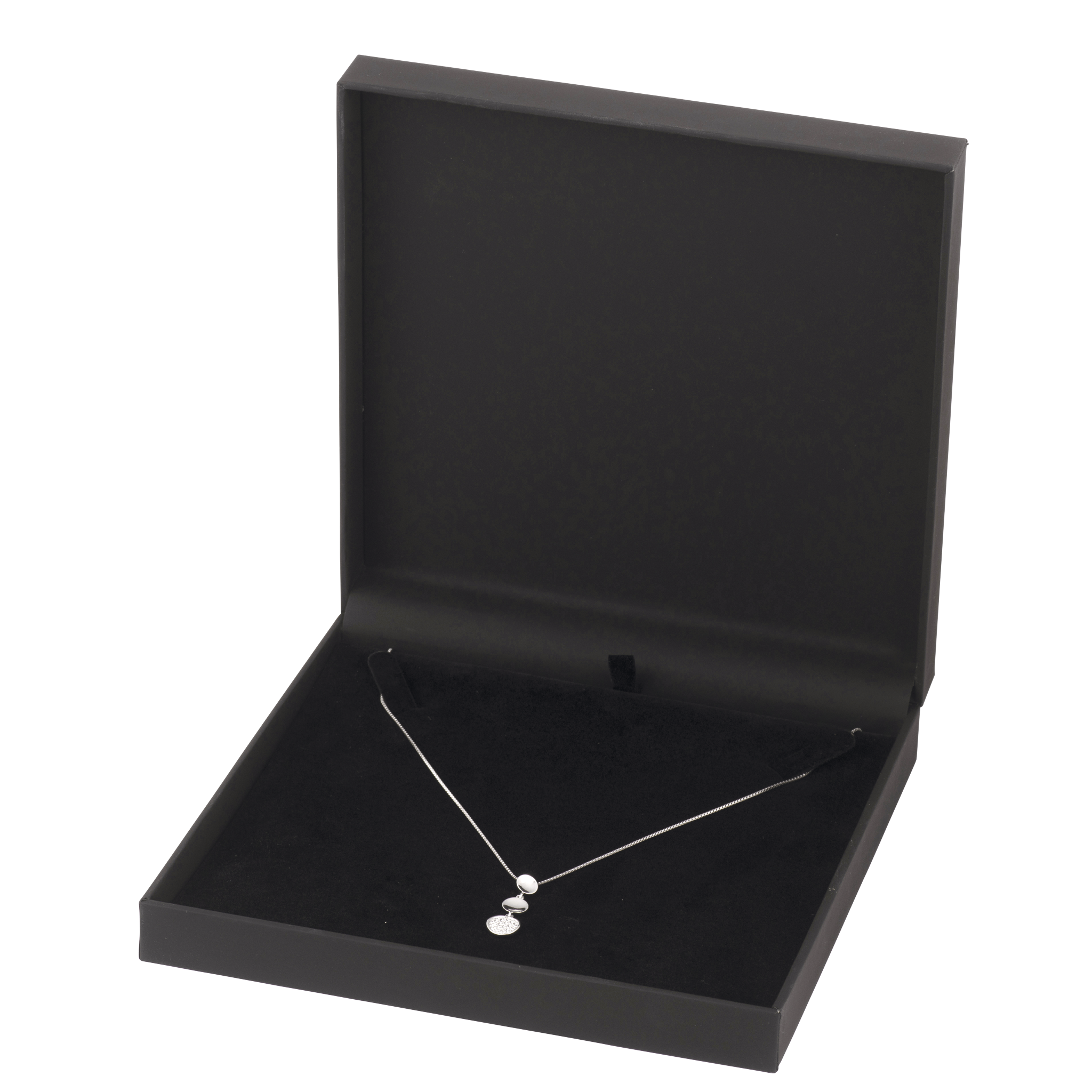 Soft Touch Necklace Box | Allure Necklace Jewellery Box | Pollards ...