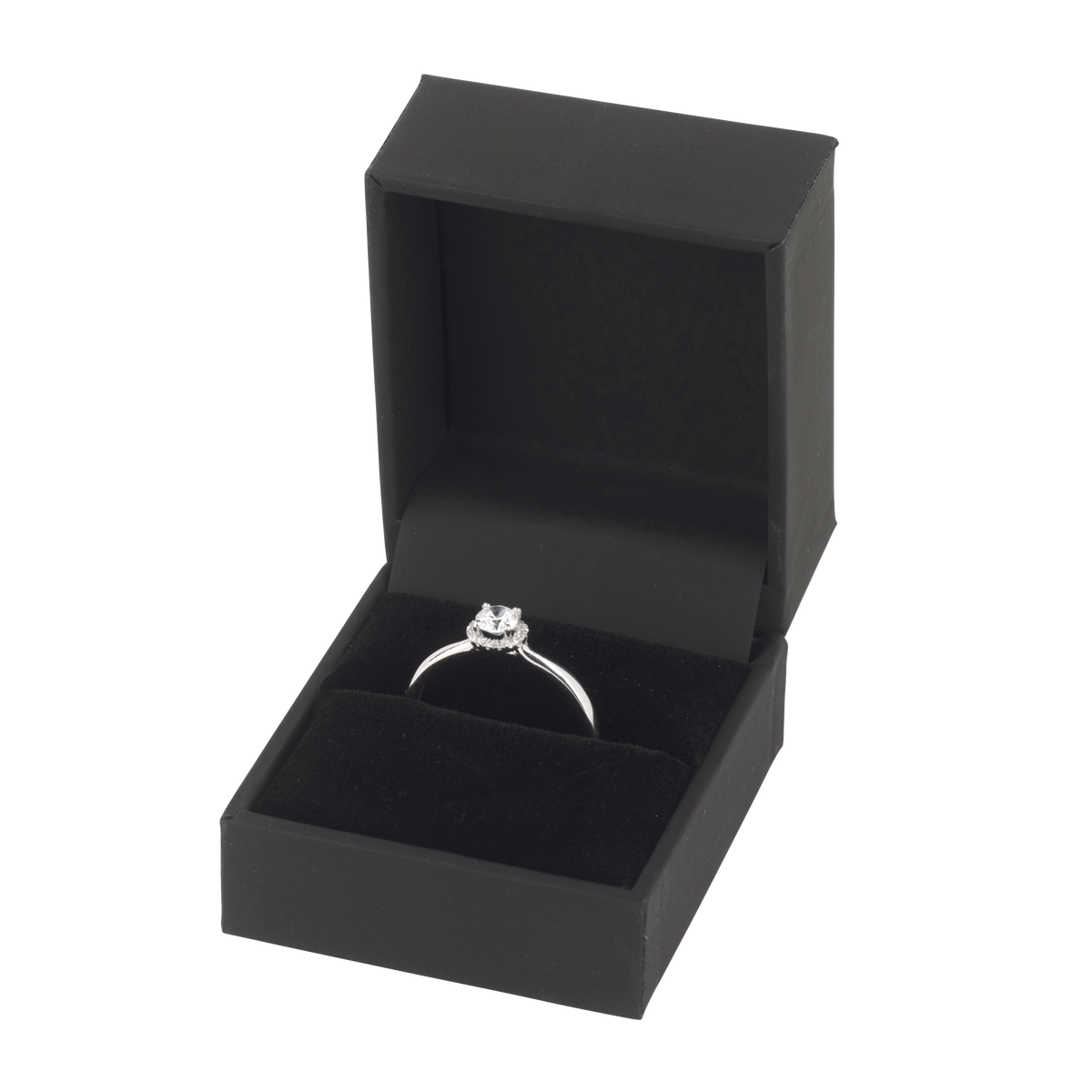 Soft Touch Ring Box | Allure Ring Jewellery Box | Pollards & Talbots