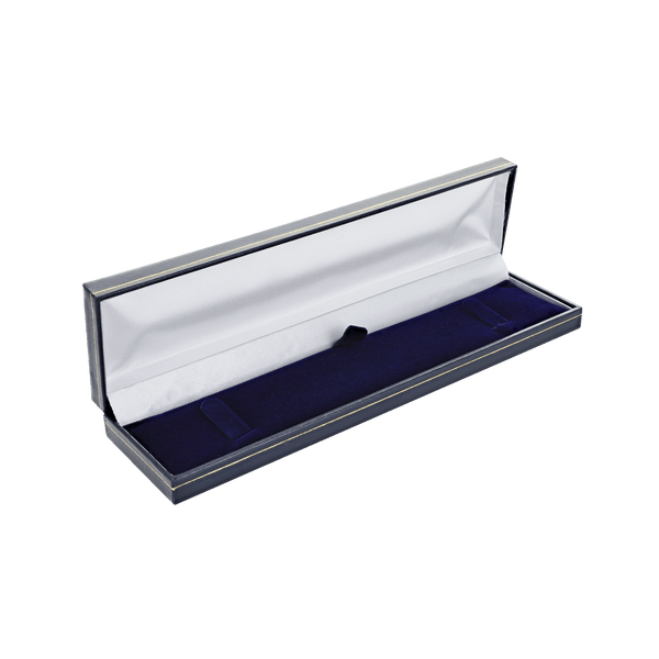 Classic Blue Leatherette Bracelet/Watch Box