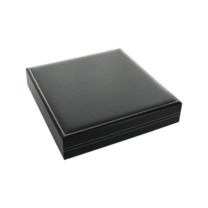 Classic Black Leatherette Large Necklace Box