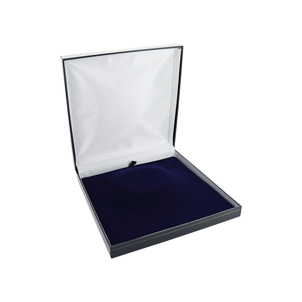 Classic Blue Leatherette Large Necklace Box