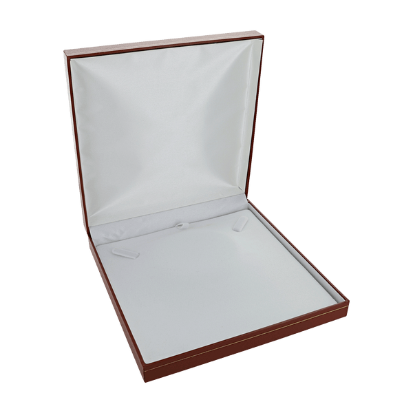 Classic Red Leatherette Large Necklace Box