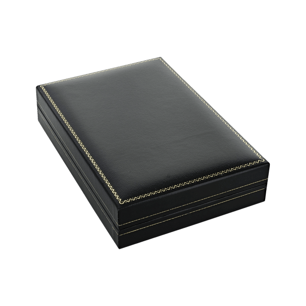 Classic Black Leatherette Necklace Box