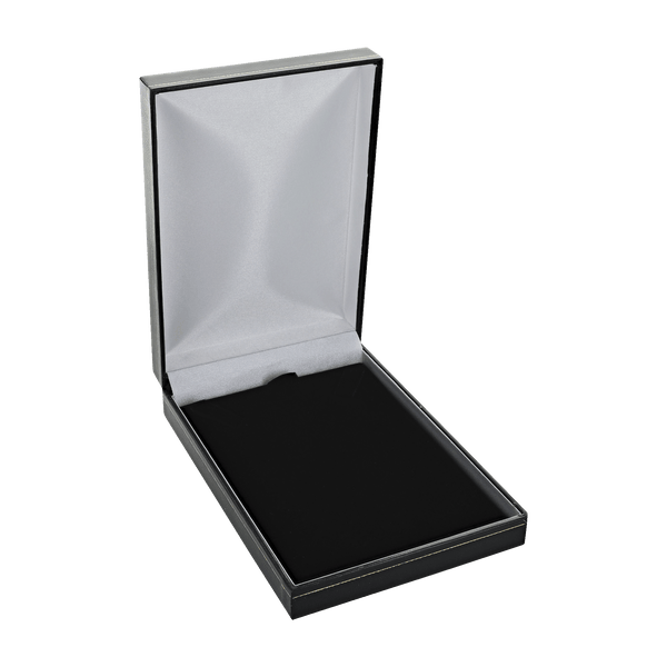 Classic Black Leatherette Necklace Box