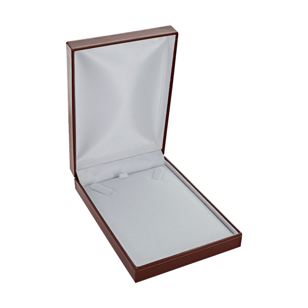 Classic Red Leatherette Necklace Box