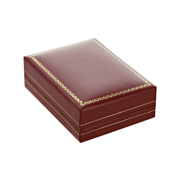 Classic Red Leatherette Pendant Box