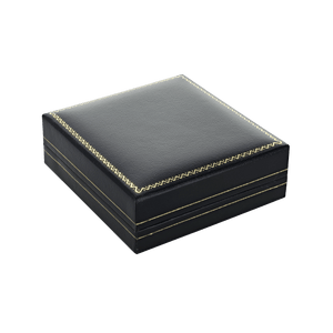 Classic Black Leatherette Universal Jewellery Box