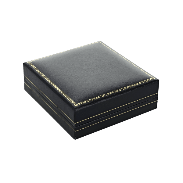 Classic Black Leatherette Universal Jewellery Box