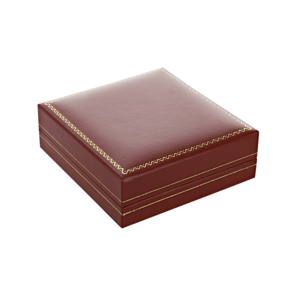 Classic Red Leatherette Universal Jewellery Box