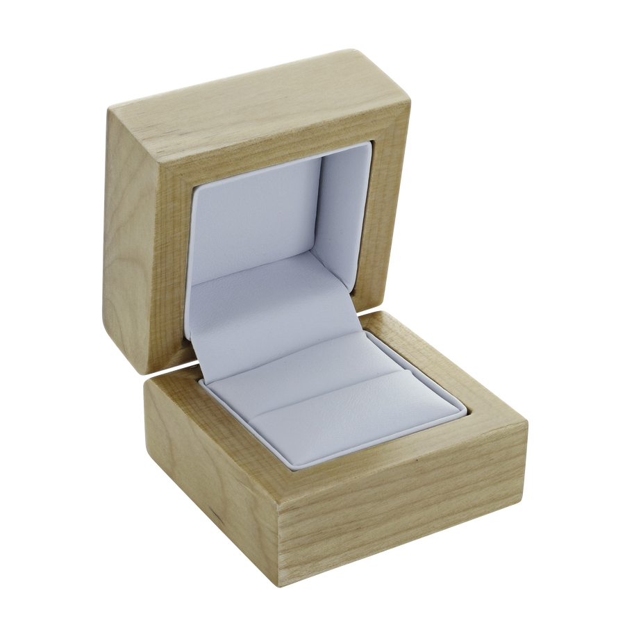 Natural Ring Jewellery Box Wooden Jewellery Box Pollards & Talbots